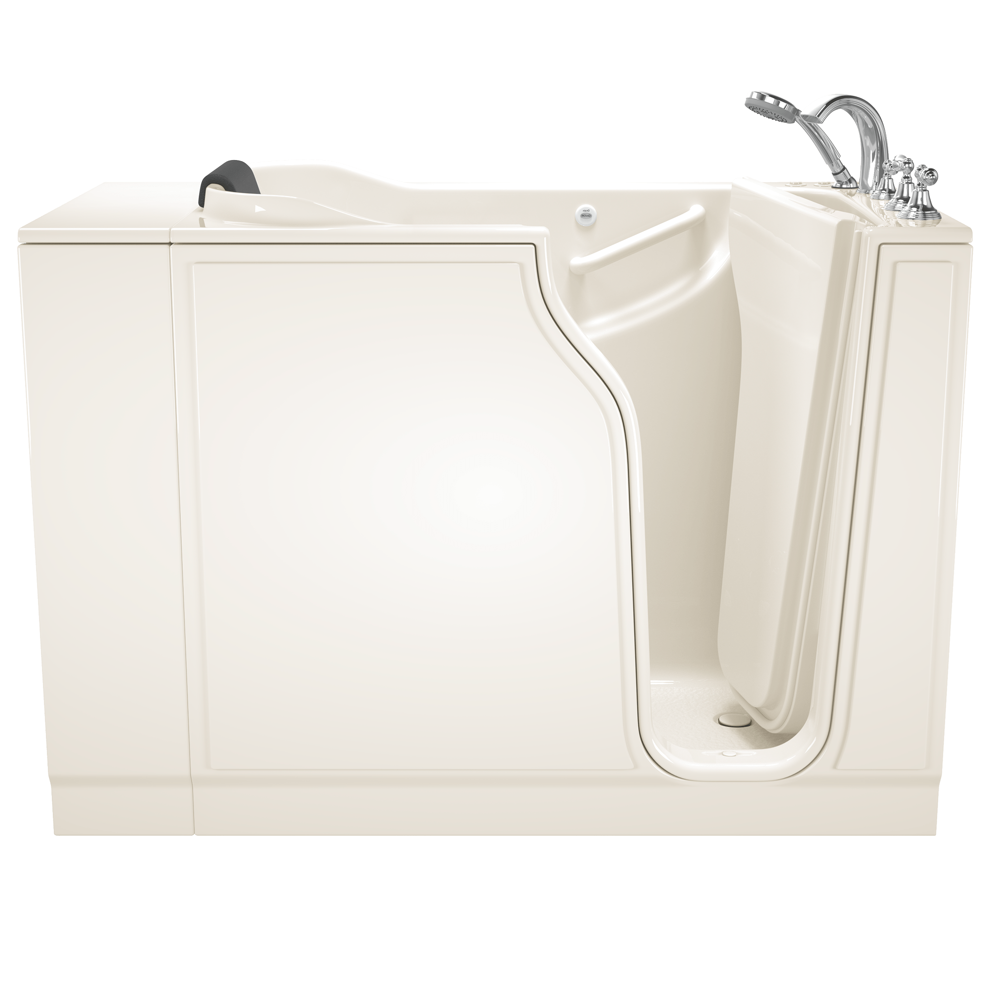 Gelcoat Premium Series 30 x 52 -Inch Walk-in Tub With Combination Air Spa and Whirlpool Systems - Right-Hand Drain With Faucet